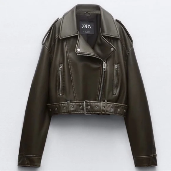 Zara Leather Jacket - Picture 2 of 2